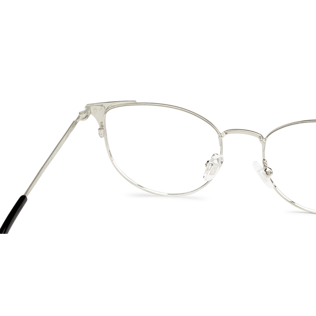 John Jacobs Online Silver Full Rim Cat Eye left side
