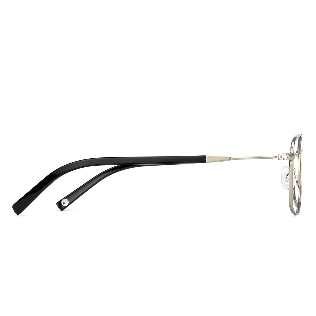 John Jacobs Online Silver Full Rim Square left side