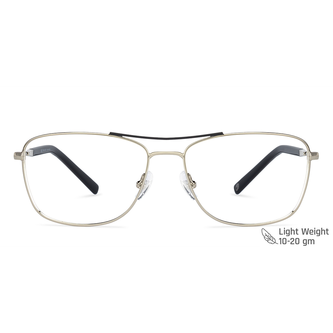 John Jacobs Online Silver Full Rim Square left side