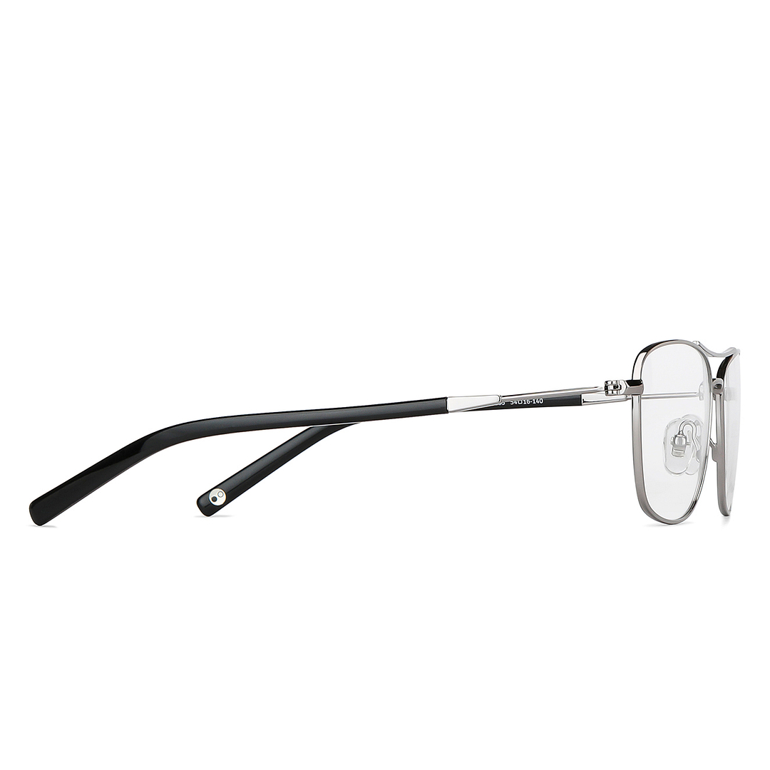 John Jacobs Online Silver Full Rim Square left side