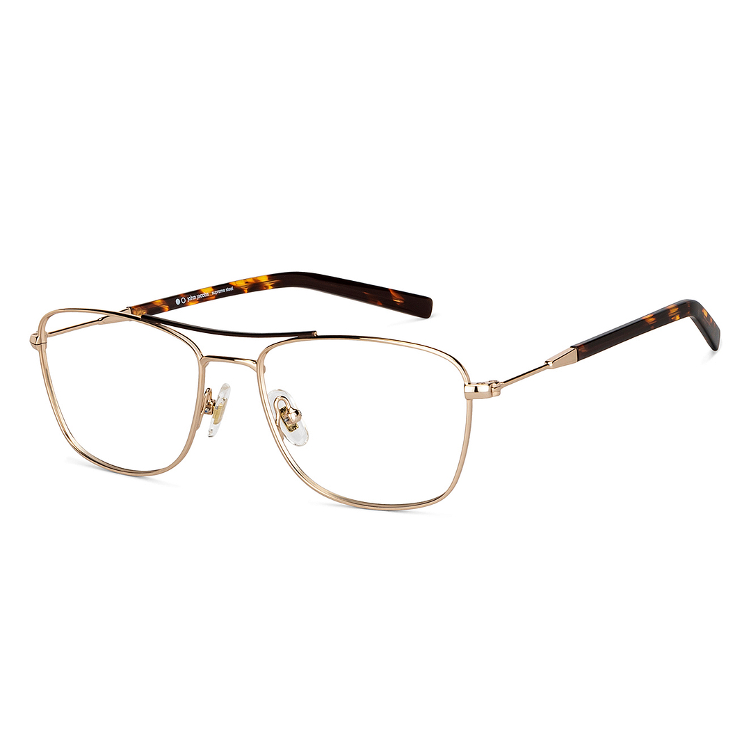 John Jacobs Online Gold Full Rim Square right side