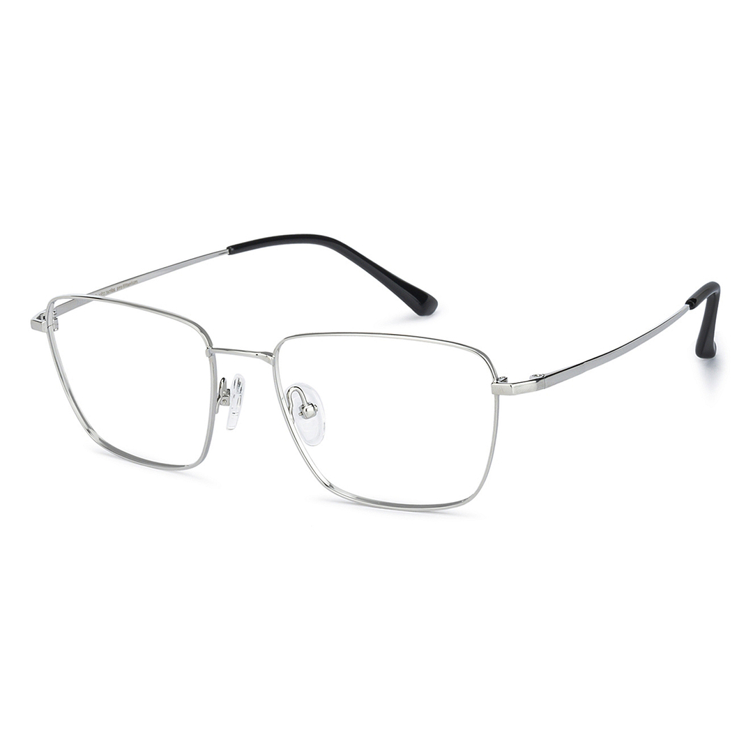 John Jacobs Silver Full Rim Square right side
