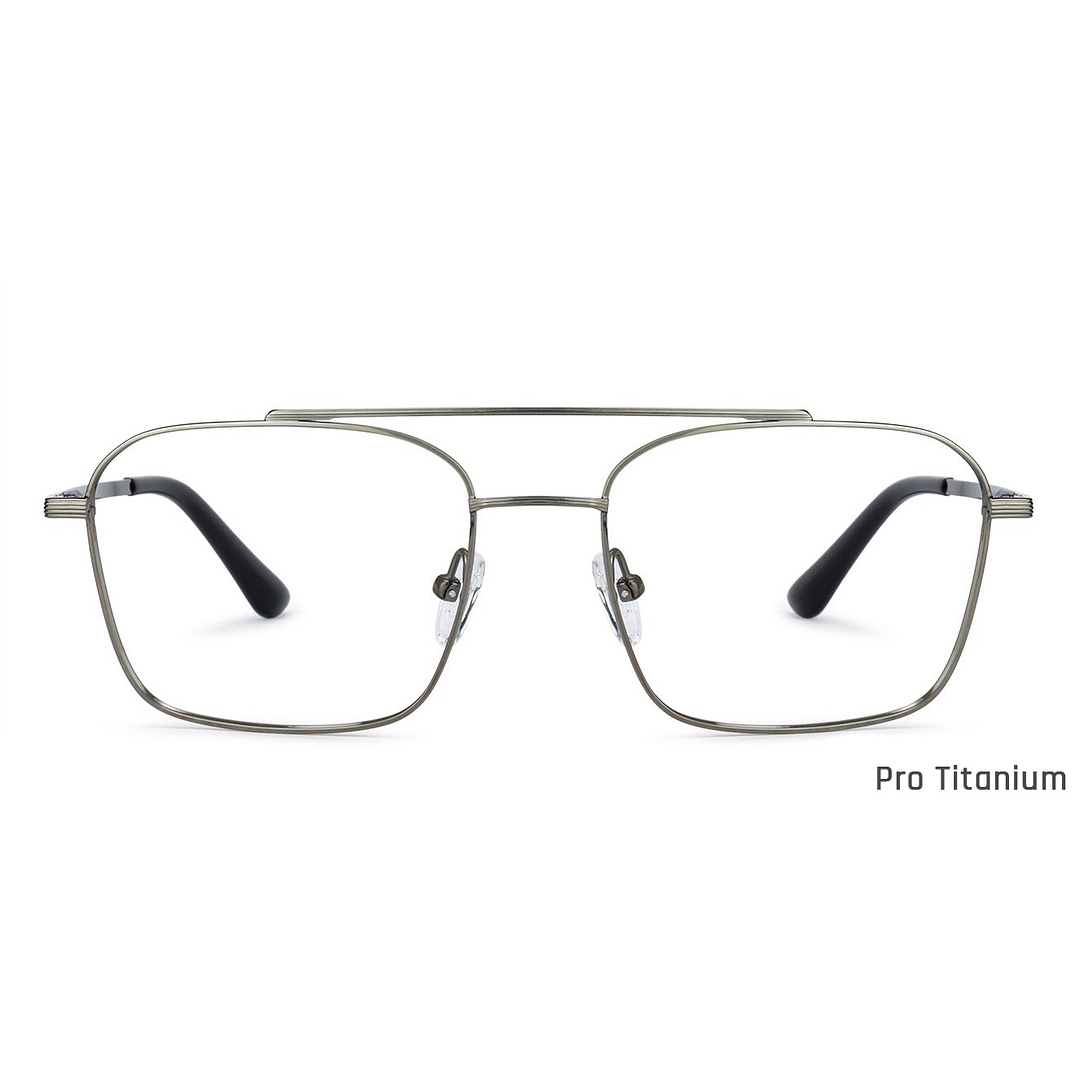 John Jacobs Dark Gray Full Rim Square left side