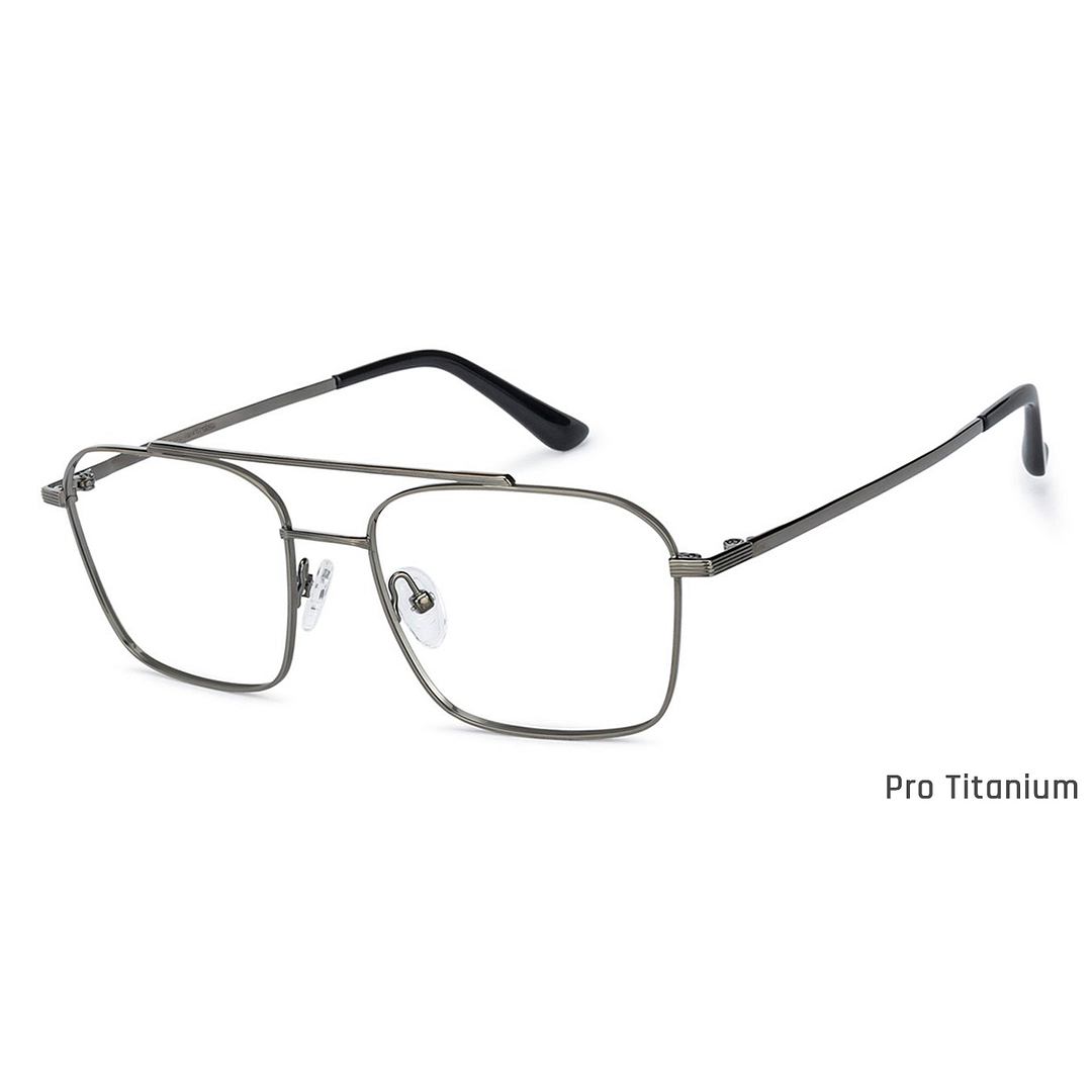 John Jacobs Dark Gray Full Rim Square right side