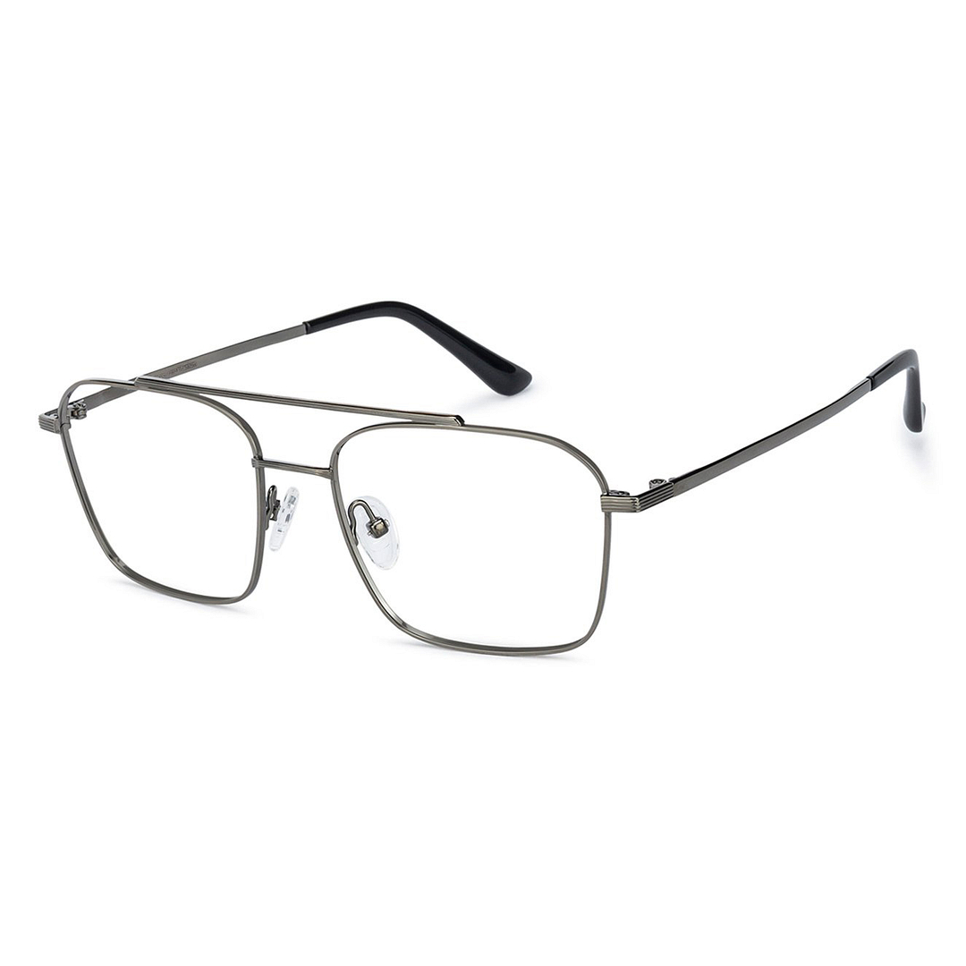 John Jacobs Dark Gray Full Rim Square left side