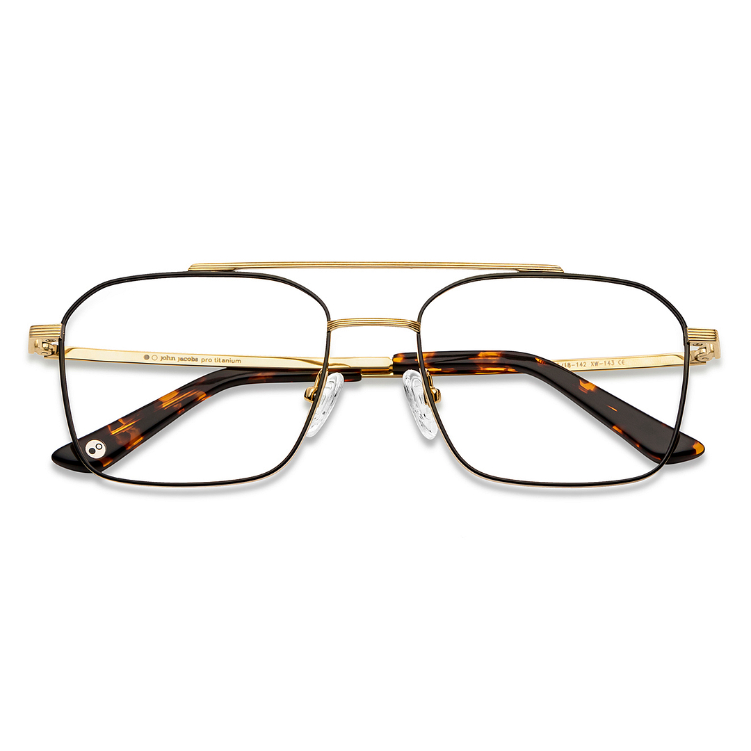 John Jacobs Online Black Full Rim Square left side