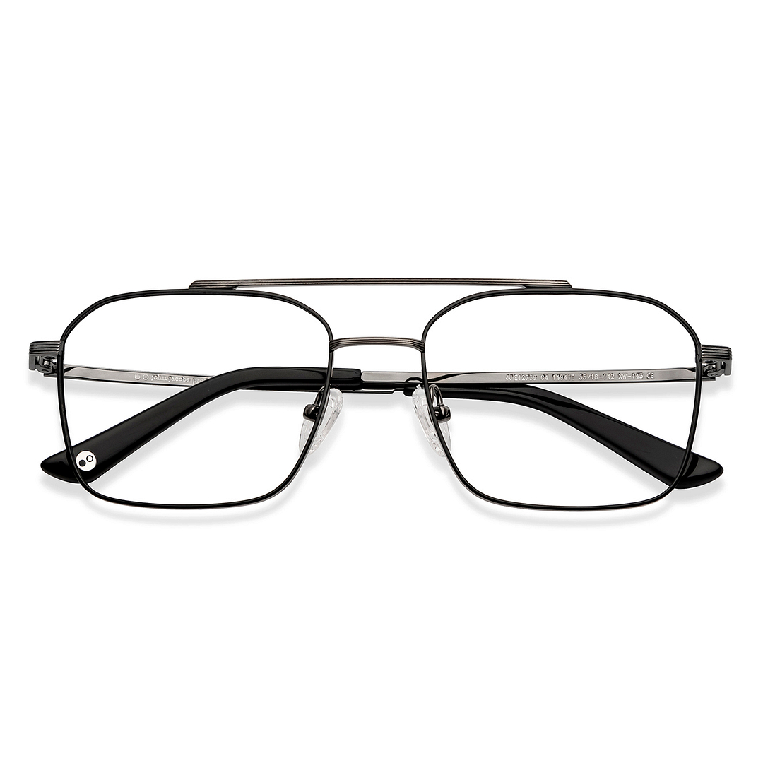 John Jacobs Online Black Full Rim Square left side