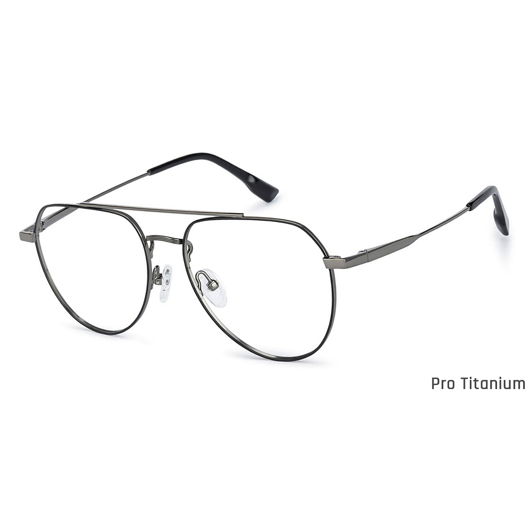 John Jacobs Dark Gray Full Rim Aviator right side