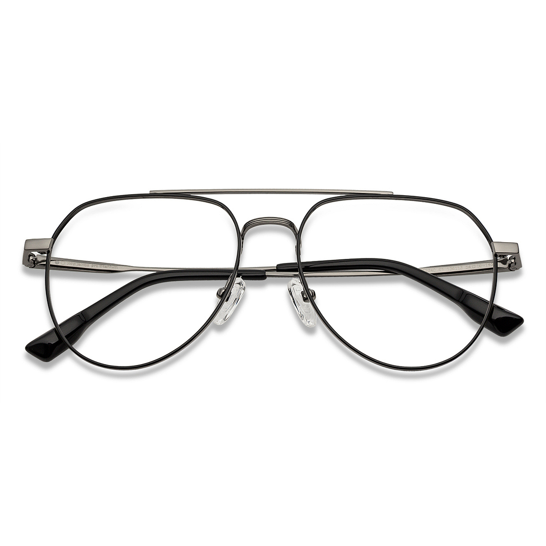 John Jacobs Dark Gray Full Rim Aviator right side