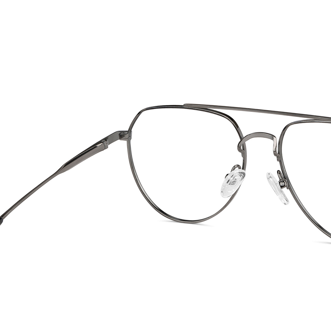 John Jacobs Online Black Full Rim Aviator right side