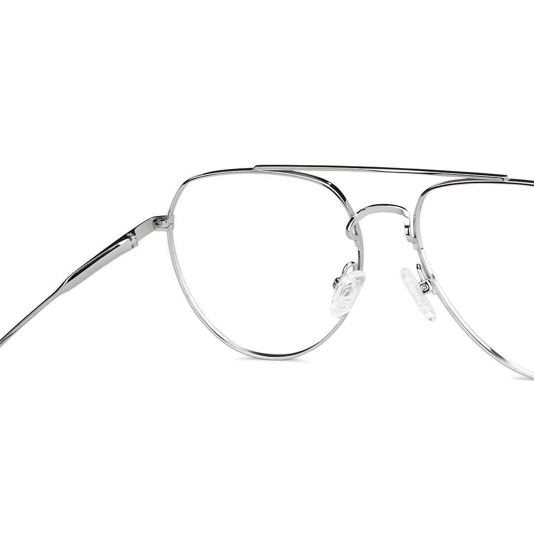 John Jacobs Online Silver Full Rim Aviator right side