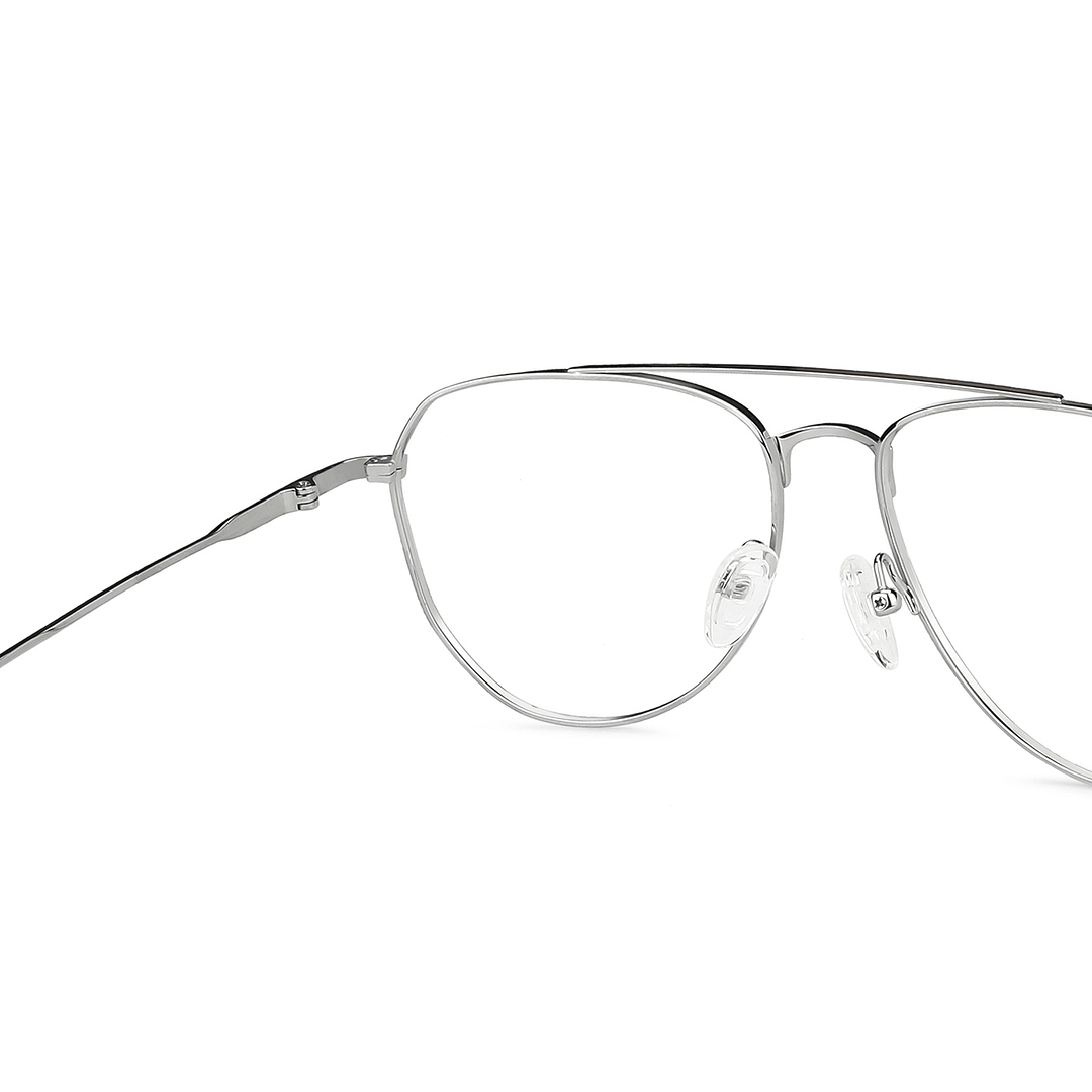 John Jacobs Online Silver Full Rim Aviator right side