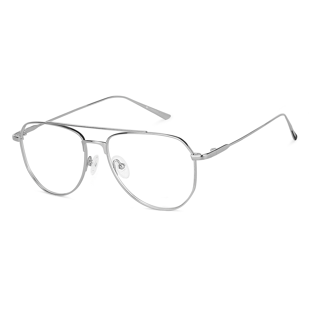 John Jacobs Online Silver Full Rim Aviator left side