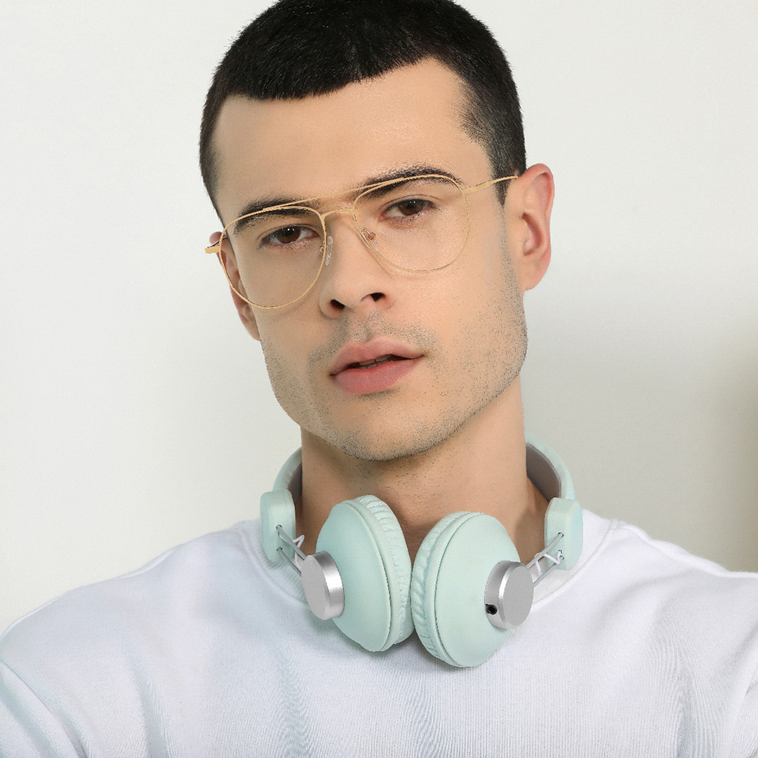 John Jacobs Online Rose Gold Full Rim Aviator left side