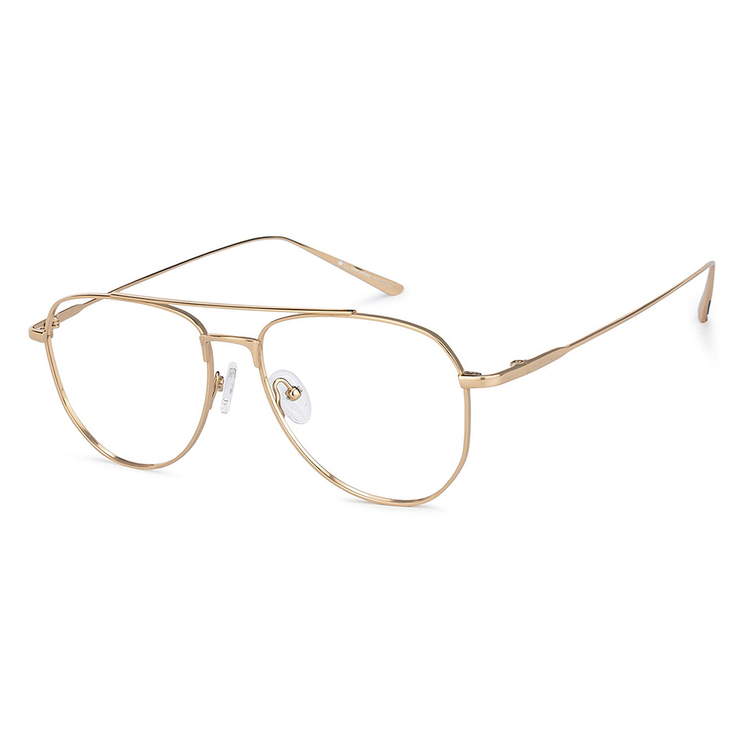 John Jacobs Online Rose Gold Full Rim Aviator left side