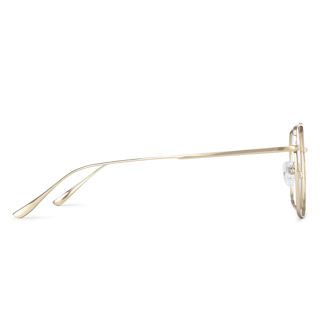 John Jacobs Gold Full Rim Square right side