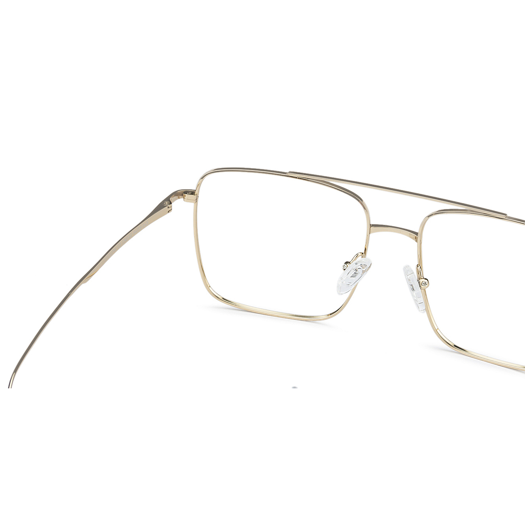 John Jacobs Gold Full Rim Square left side