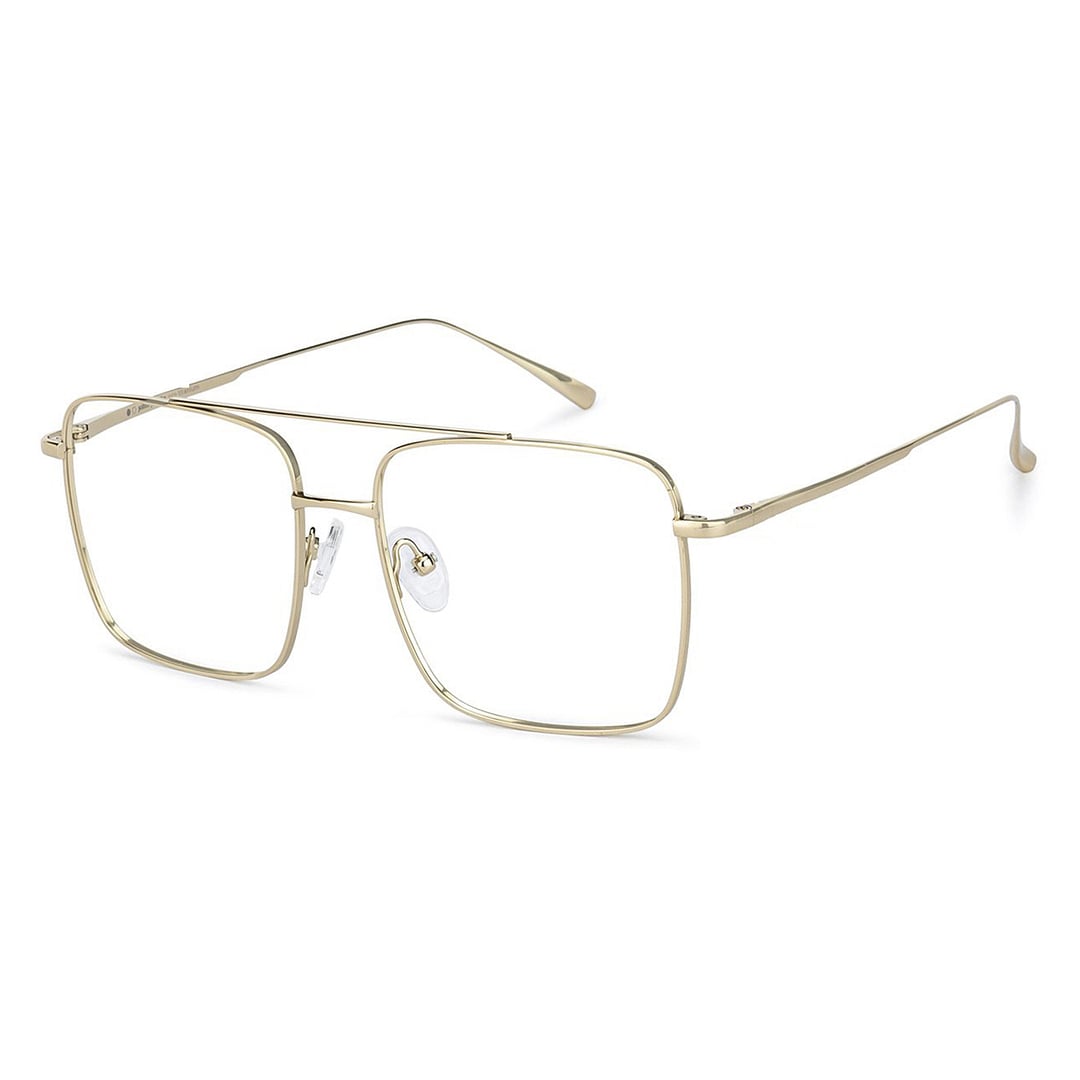 John Jacobs Gold Full Rim Square left side