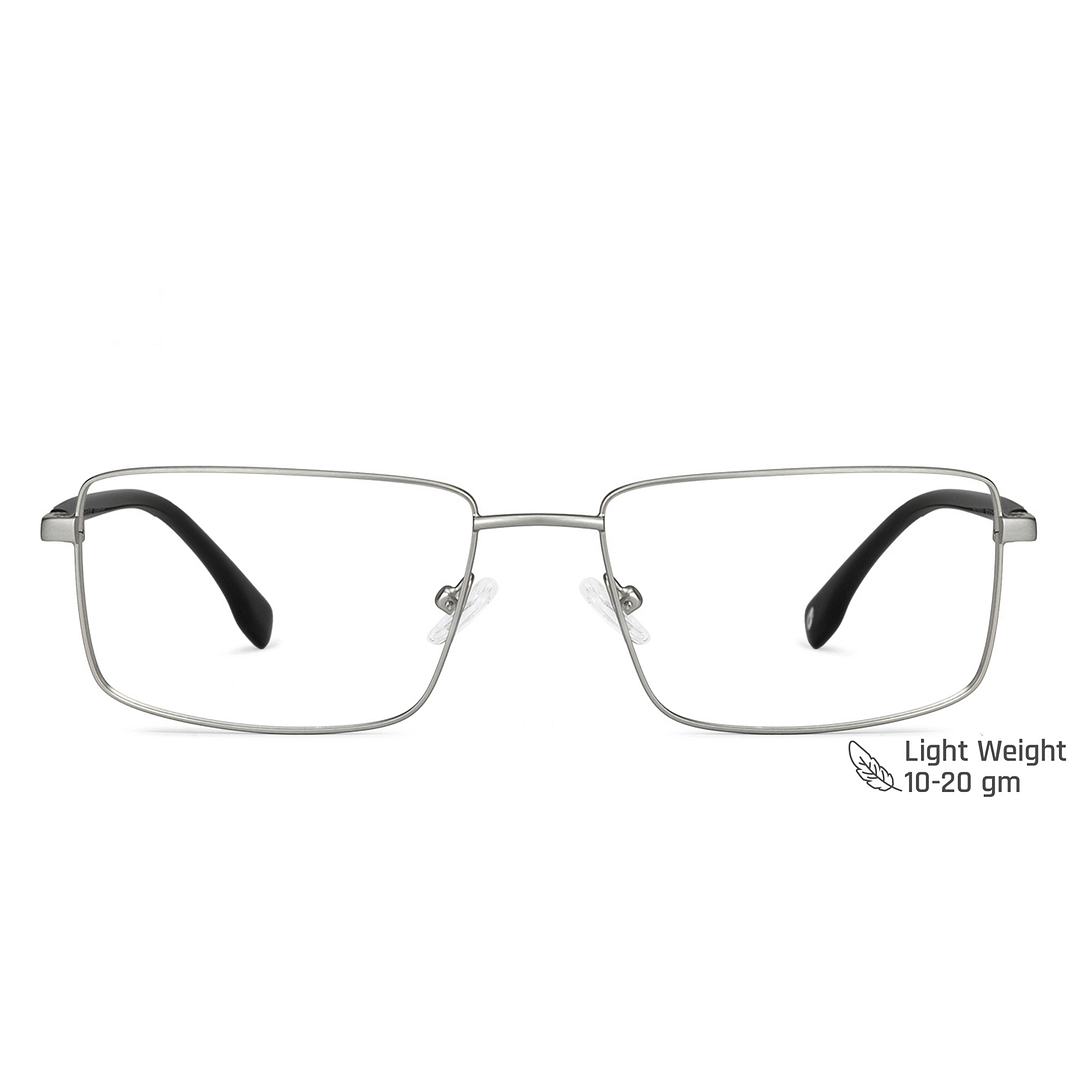 John Jacobs Gray Full Rim Rectangle left side
