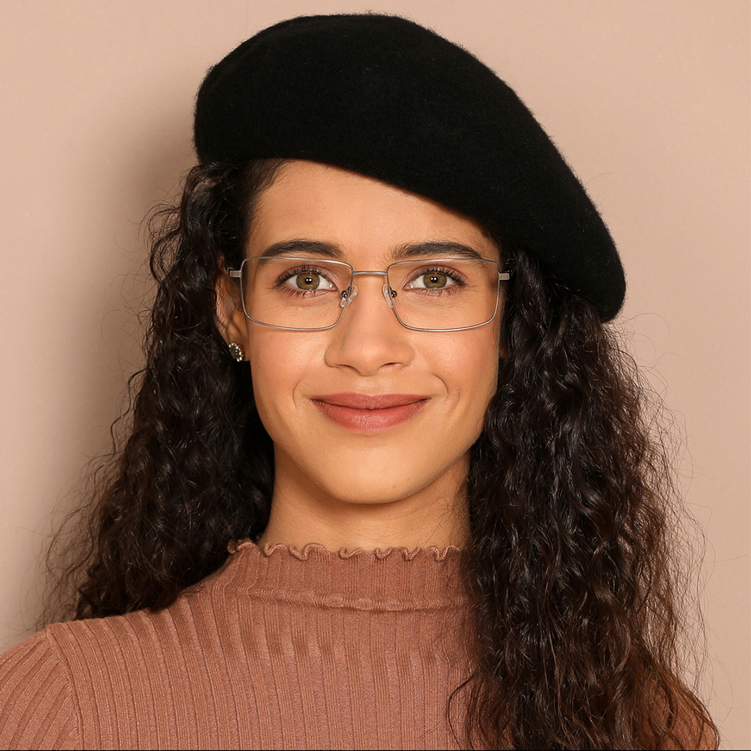 John Jacobs Gray Full Rim Rectangle left side