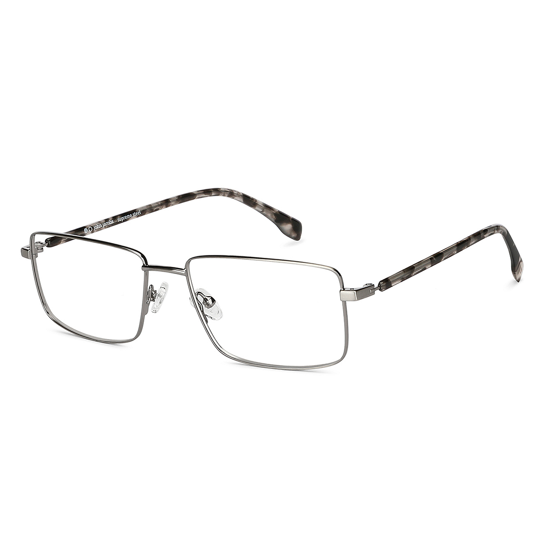 John Jacobs Gray Full Rim Rectangle left side