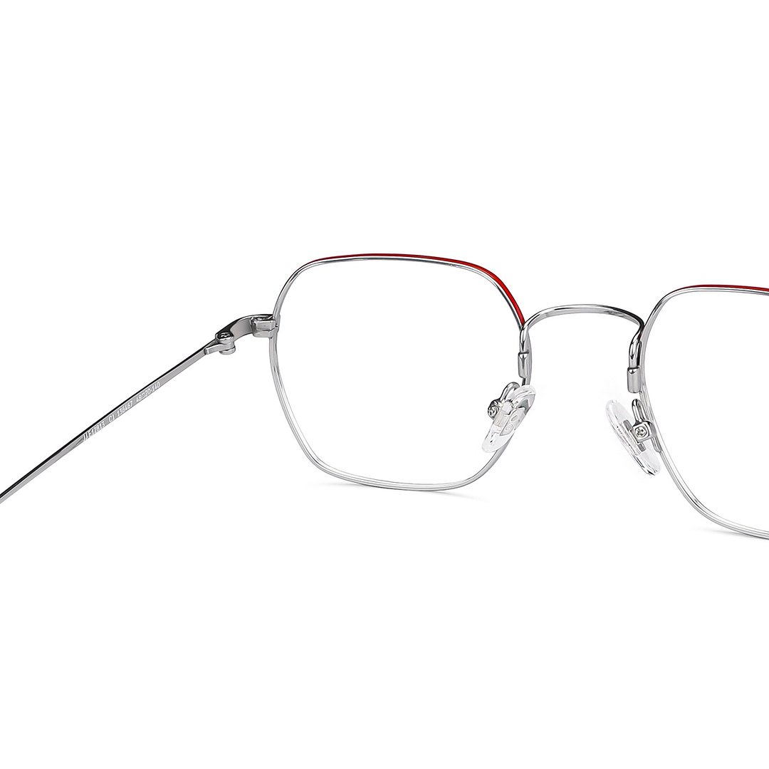 John Jacobs Online Silver Full Rim Square right side