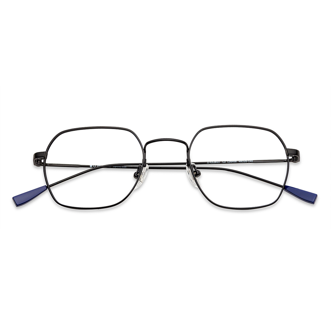 John Jacobs Online Black Full Rim Square left side