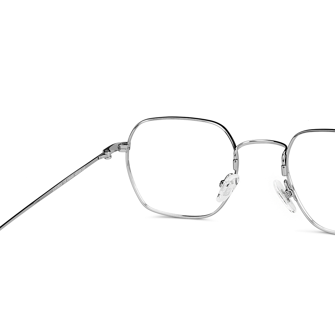 John Jacobs Online Silver Full Rim Square right side