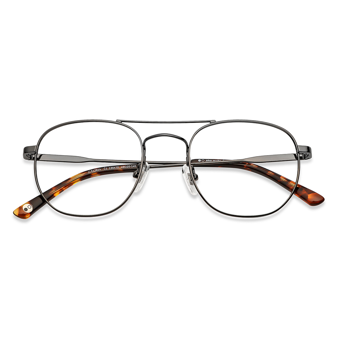 John Jacobs Online Gray Full Rim Square left side