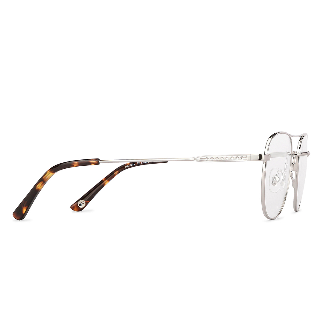 John Jacobs Online Silver Full Rim Square left side