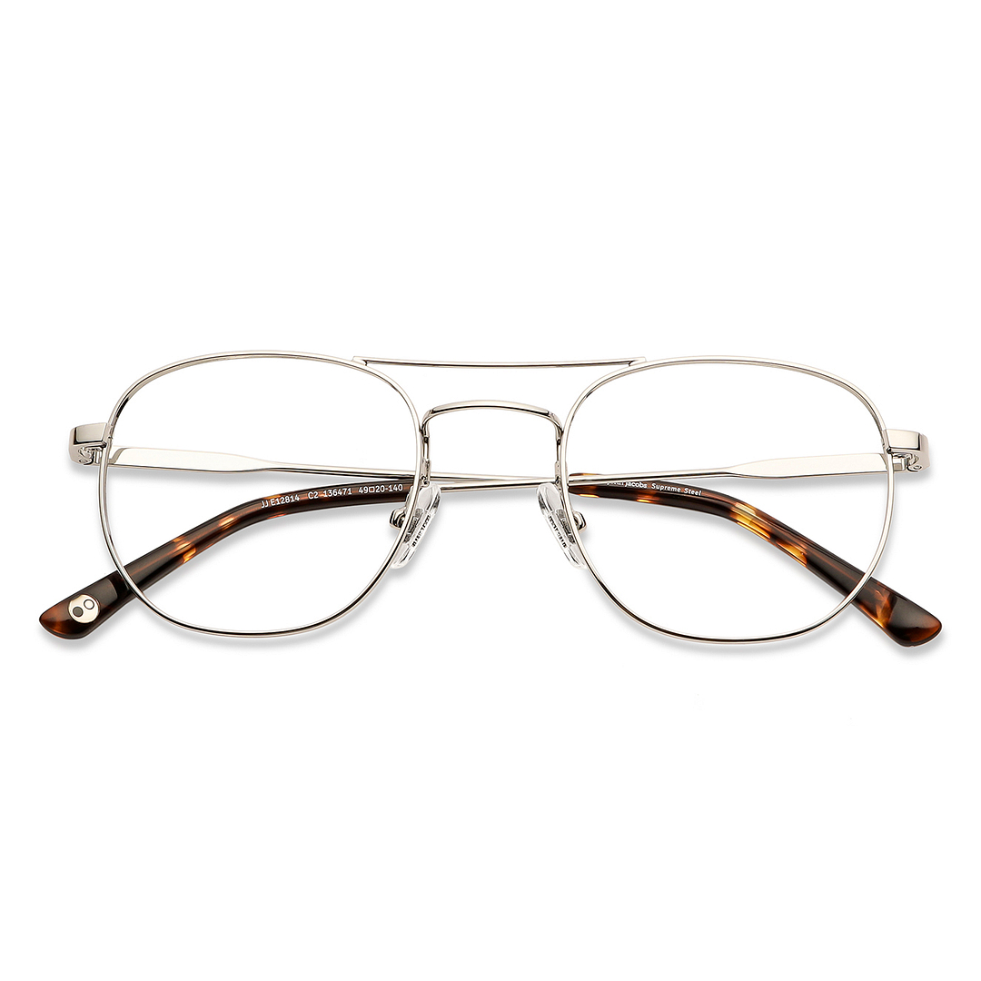 John Jacobs Online Silver Full Rim Square left side