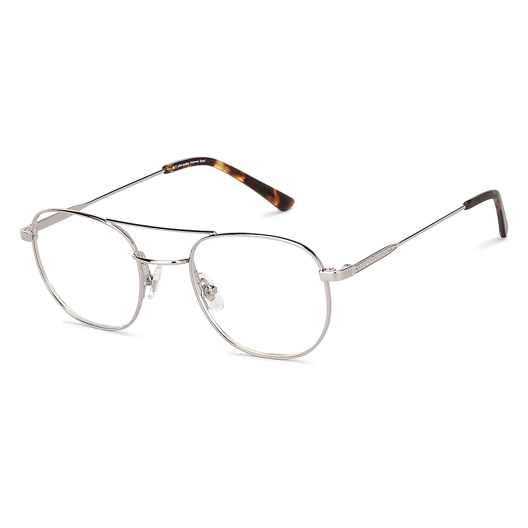 John Jacobs Online Silver Full Rim Square right side