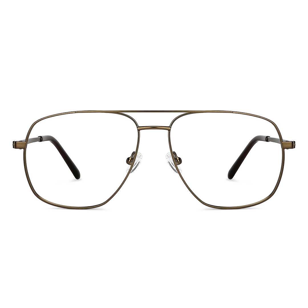 John Jacobs Light Brown Full Rim Square left side