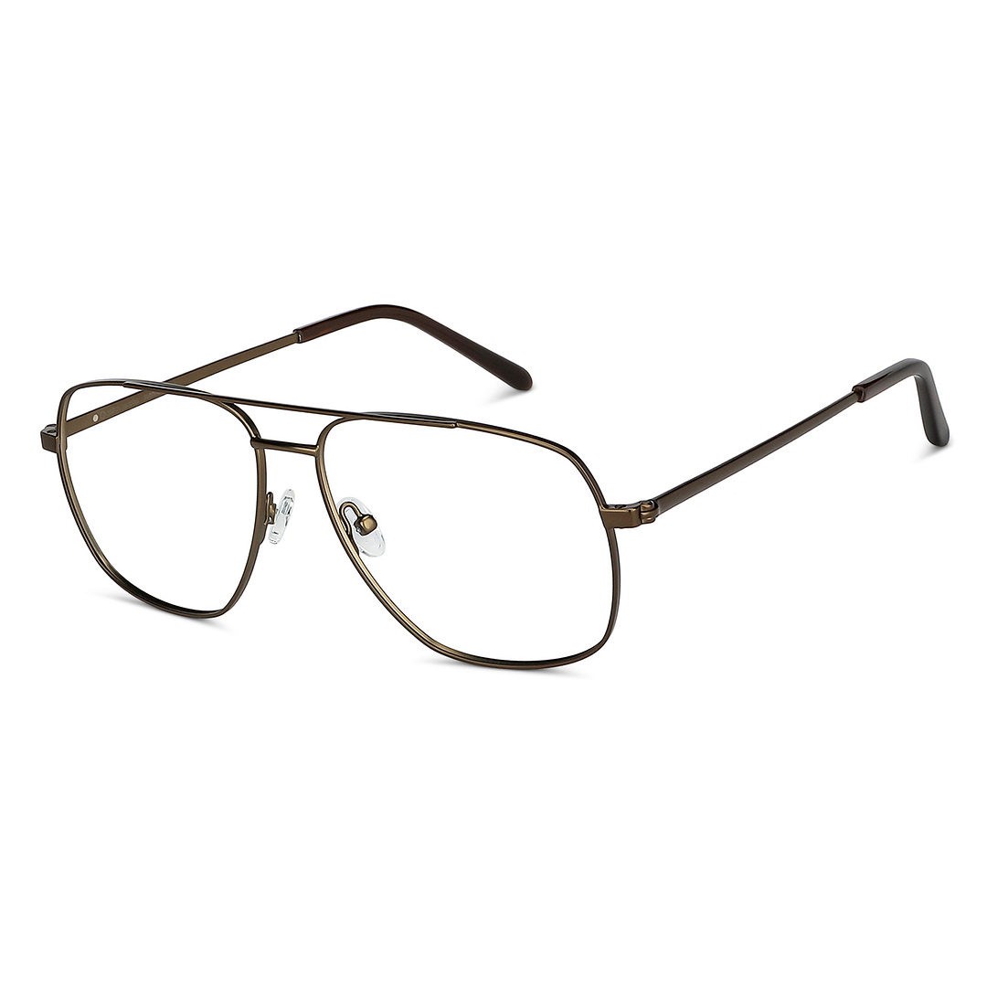 John Jacobs Light Brown Full Rim Square right side