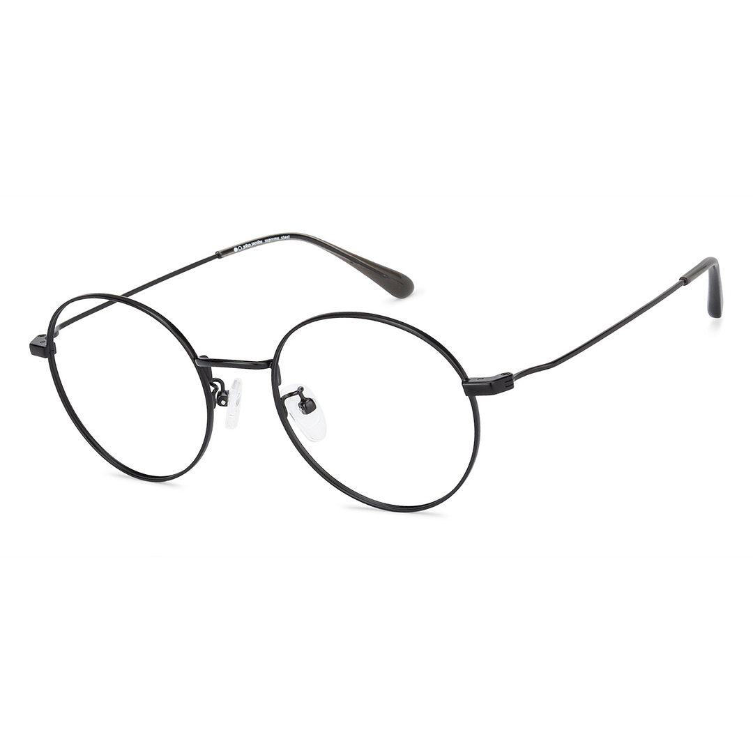 John Jacobs Black Full Rim Round right side