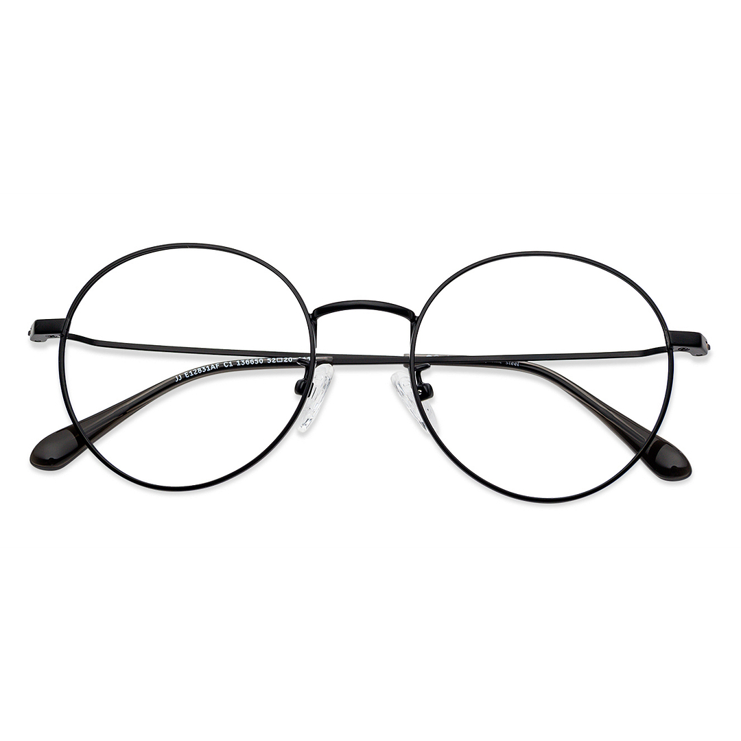 John Jacobs Black Full Rim Round right side