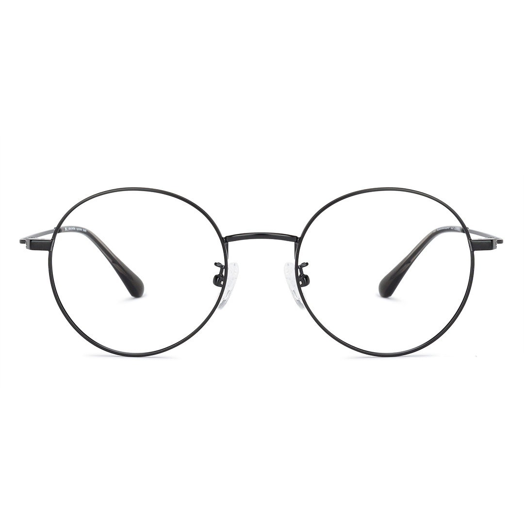 John Jacobs Black Full Rim Round right side