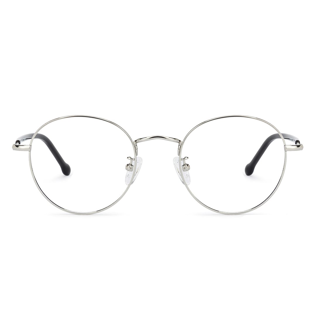 John Jacobs Online Silver Full Rim Round left side