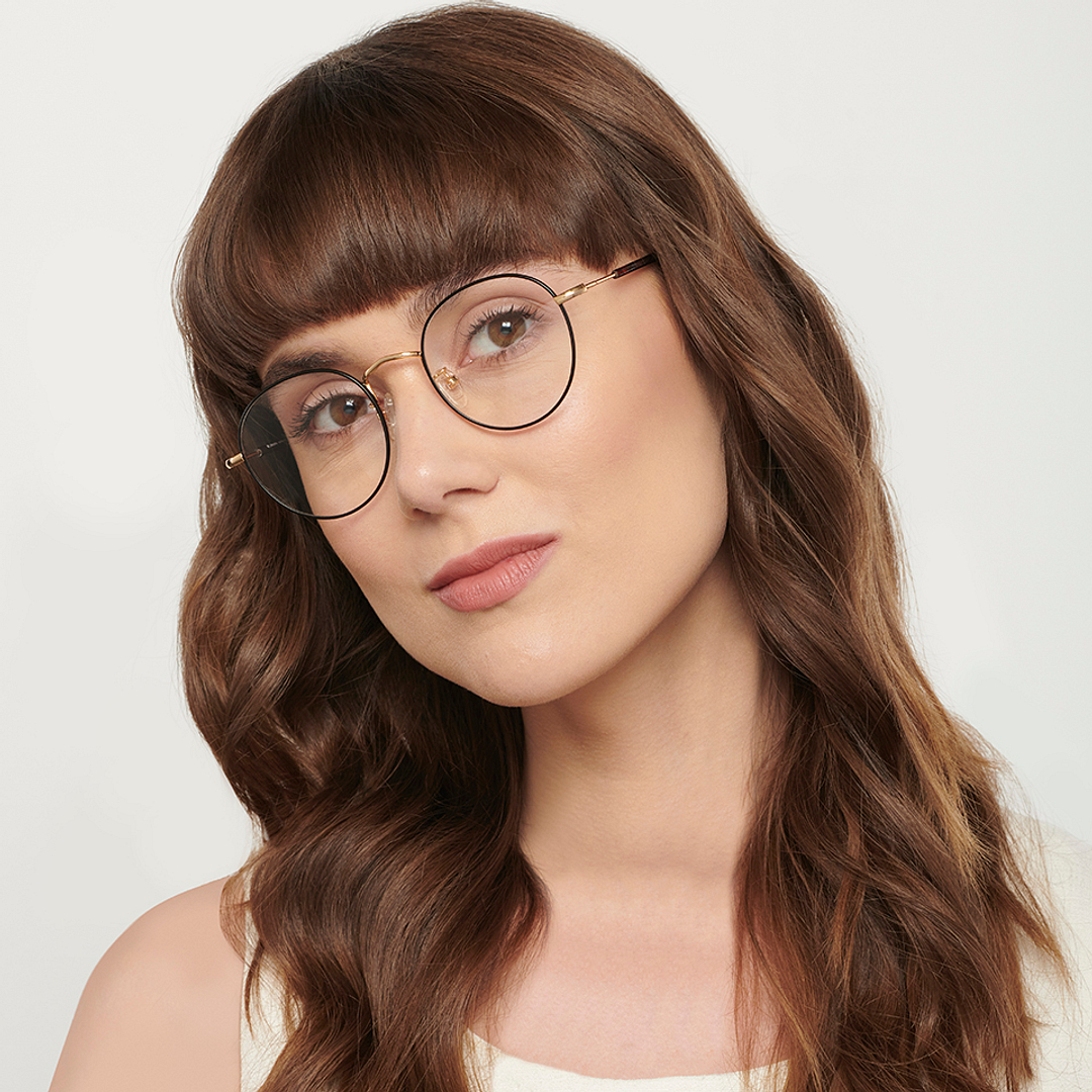 John Jacobs Online Gold Full Rim Round right side