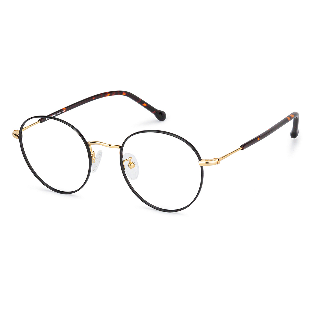 John Jacobs Online Gold Full Rim Round left side