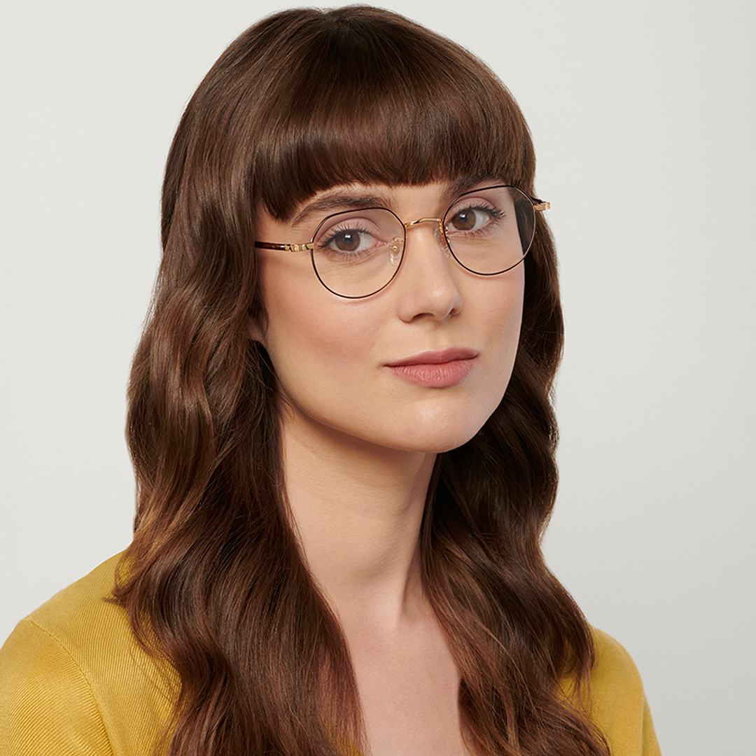 John Jacobs Online Gold Full Rim Round right side