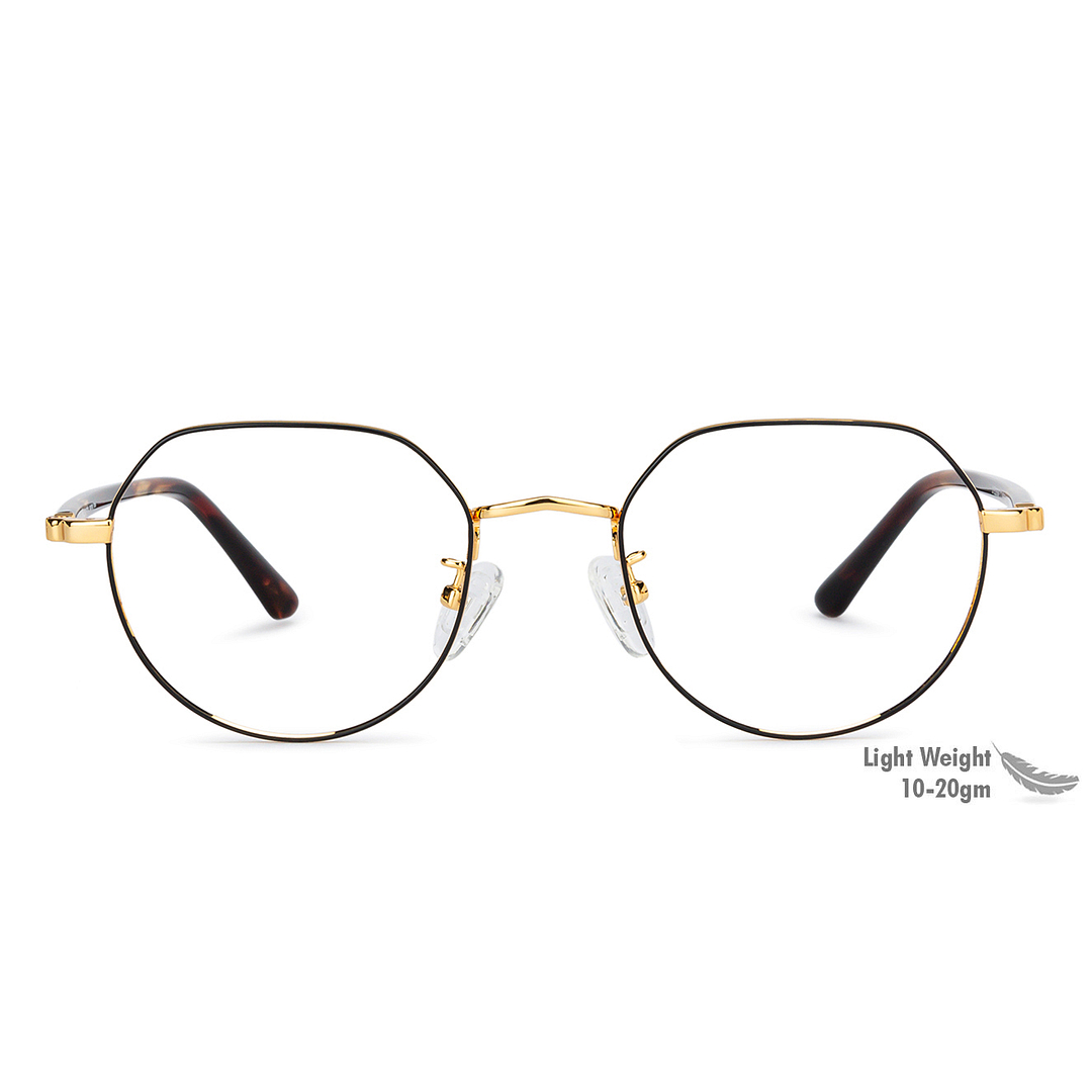 John Jacobs Online Gold Full Rim Round right side
