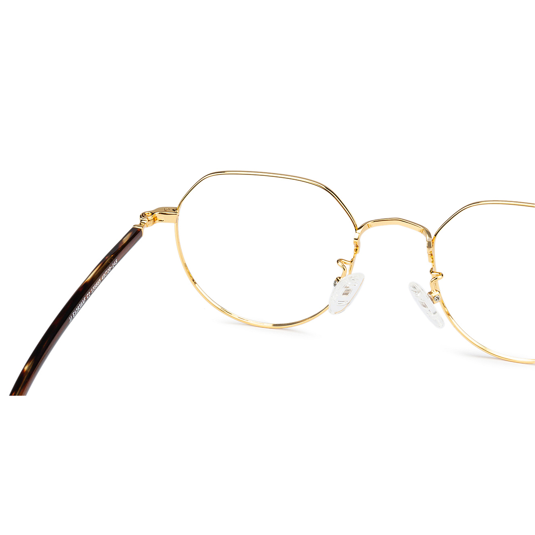 John Jacobs Online Gold Full Rim Round right side