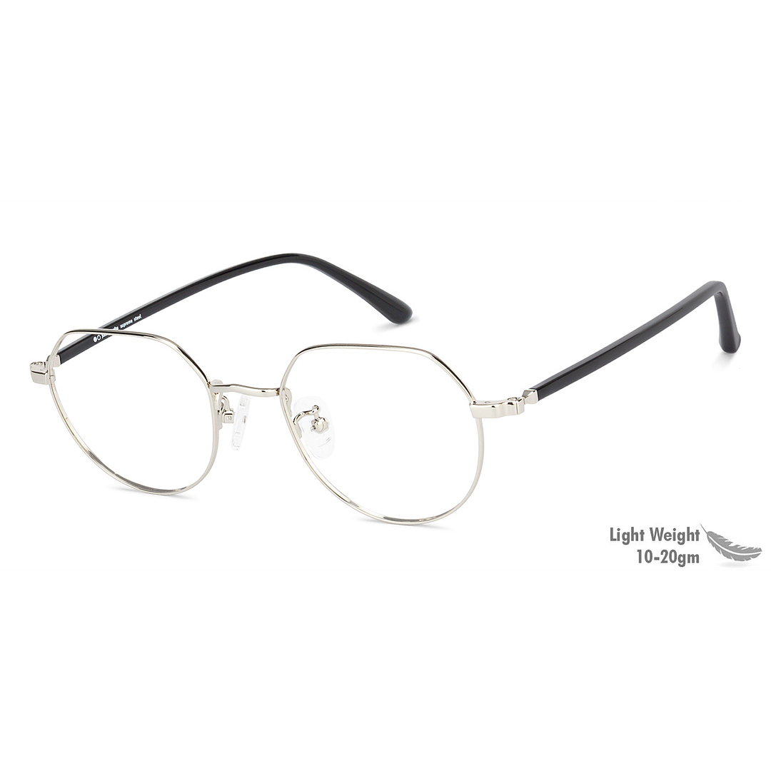 John Jacobs Online Silver Full Rim Round right side