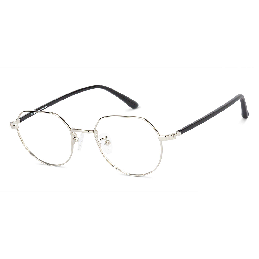 John Jacobs Online Silver Full Rim Round left side