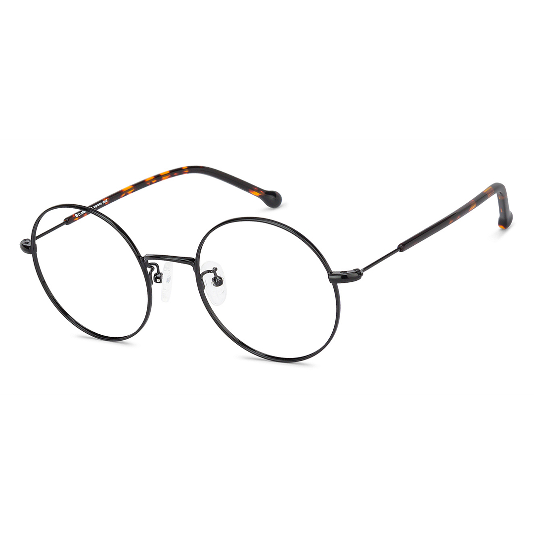 John Jacobs Black Full Rim Round right side