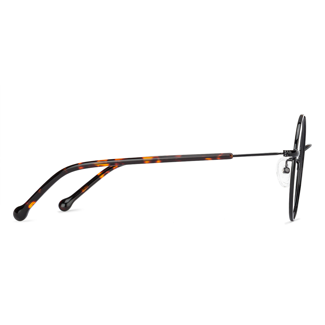 John Jacobs Black Full Rim Round right side