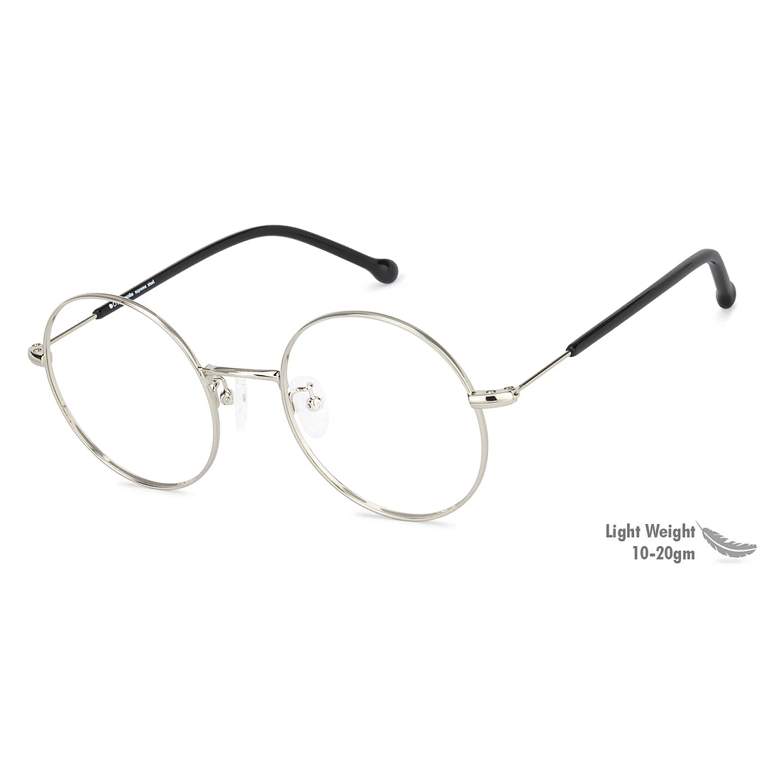John Jacobs Online Silver Full Rim Round left side