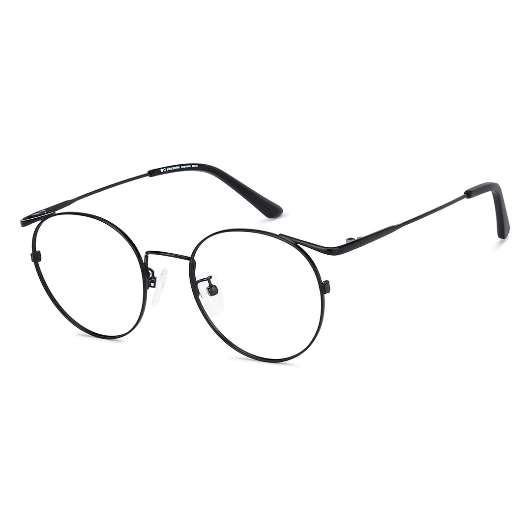 John Jacobs Online Black Full Rim Round left side