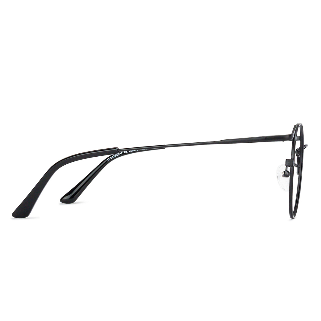 John Jacobs Online Black Full Rim Round left side